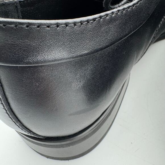 La Milano Evant Black Cap Toe Oxford Dress Shoes Men’s 12 Leather Formal - Picture 5 of 10